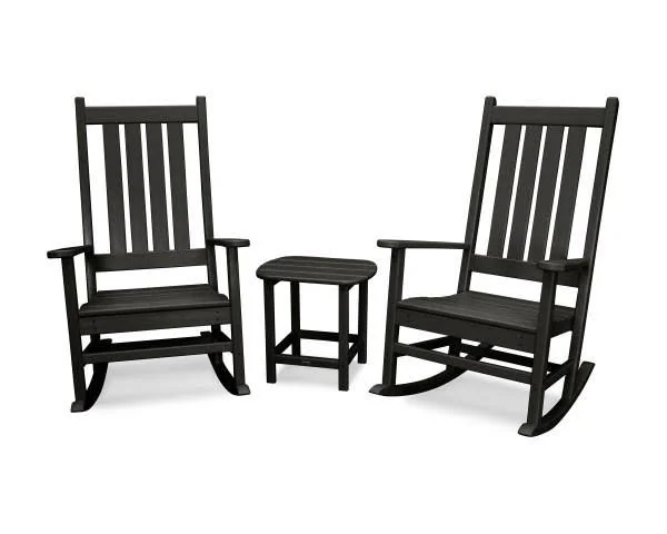 POLYWOOD Vineyard 3-Piece Rocking Set (White) - 20.75" x 16.25" x 19.25"