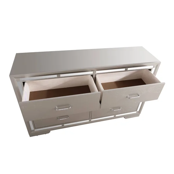 Glory Furniture Alana Silver Champagne Dresser