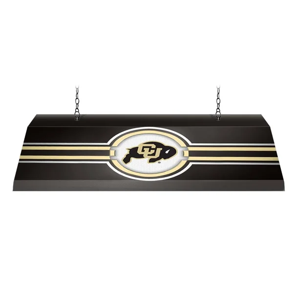 Colorado Buffaloes: Edge Glow Pool Table Light Black - Gold, Cu Logo