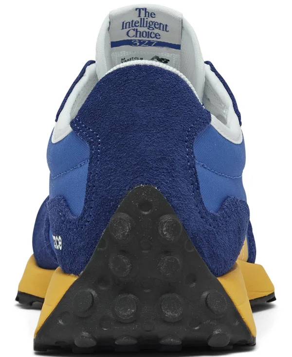 New Balance Boys& Big Kids& 327 Casual Shoes in Blue Size 7.0 - Suede