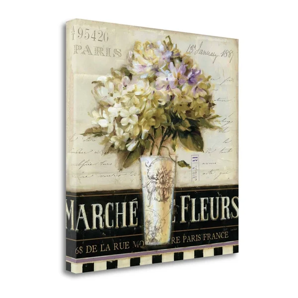 25x22 x 25x22 Marche De Fleurs by Lisa Audit Fine Art Giclee Print