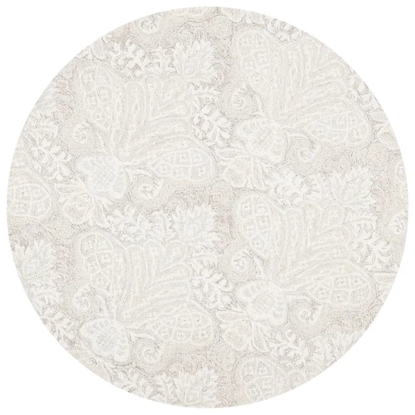 Safavieh Micro-Loop Rug Collection MLP539B - Beige - 5& x 5& Round