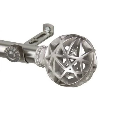 Jalissa Single Curtain Rod Canora Grey Size: 28” – 48” - Finish: Satin Nickel