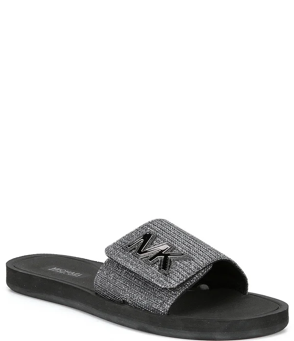 Michael Kors MK Slide Gunmetal 8 M