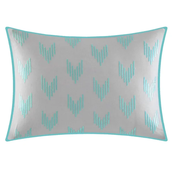 Queen 10pc Bed in A Bag Comforter Set Turquoise - Chic Home Design