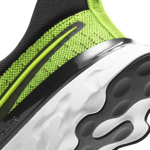 Nike React Infinity Run Flyknit 2 Volt/Black Men's Running Shoes - Size: 8.5