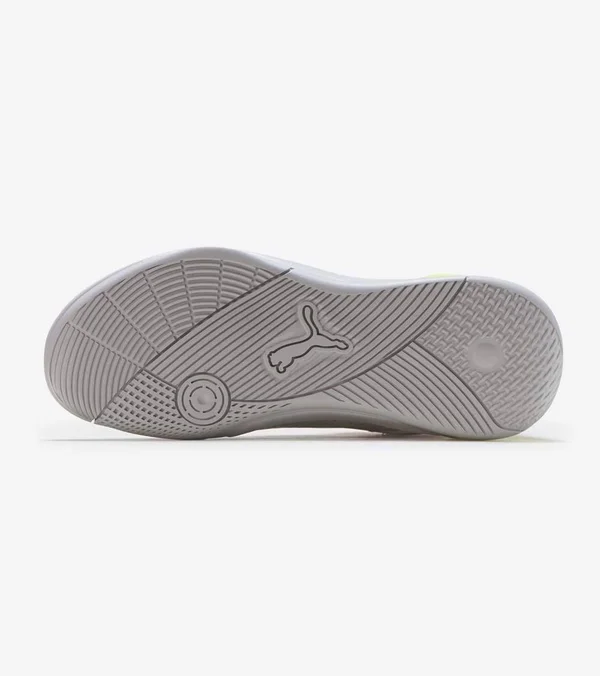 Puma Sky Modern Basketball Shoes - Glacier Grey/Fizzy Yellow, 12