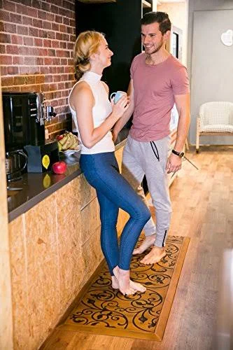 Amcomfy Kitchen Anti Fatigue Mat Comfort Floor Mats 24 by 70 inch - Antique Series