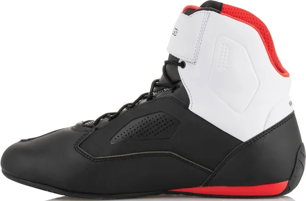 Alpinestars Faster-3 Rideknit Shoes Black White Red 6