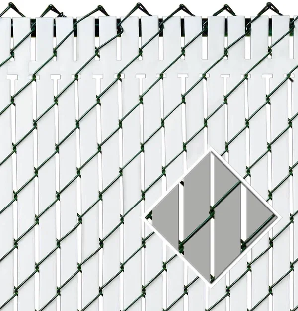 Pexco 4-ft H x 46-in L 82-Pack Gray Chain Link Fence Privacy Slat - PVT-GREY-4