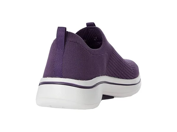Skechers Women's GOwalk Arch Fit - Iconic Slip-On Walking Shoes, Purple, 7.5