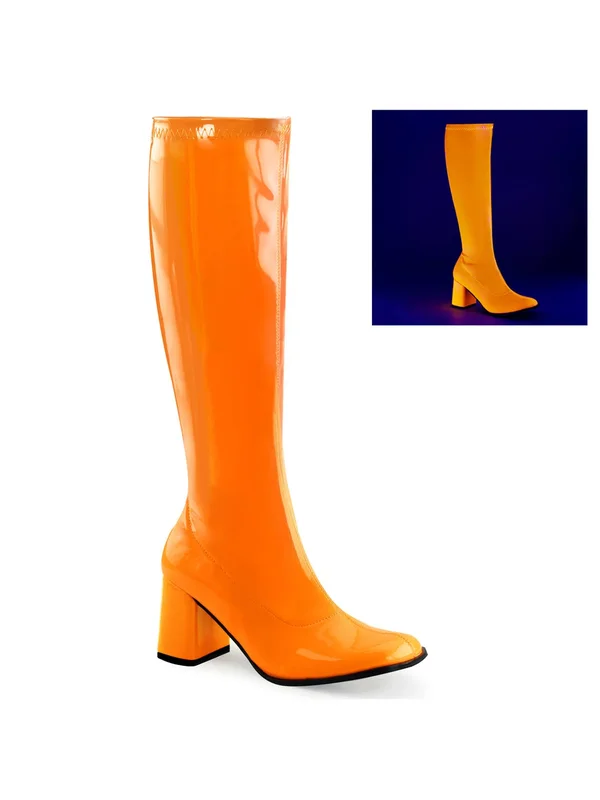 Funtasma - GOGO-300UV 10 - Neon Orange Str Patent