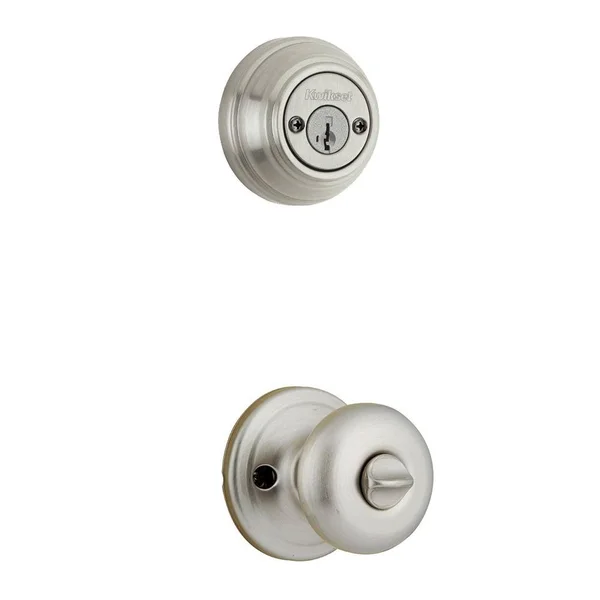 Kwikset Juno Knob - Interior Pack for Double Cylinder Handleset Satin Nickel Finish 979J-15S