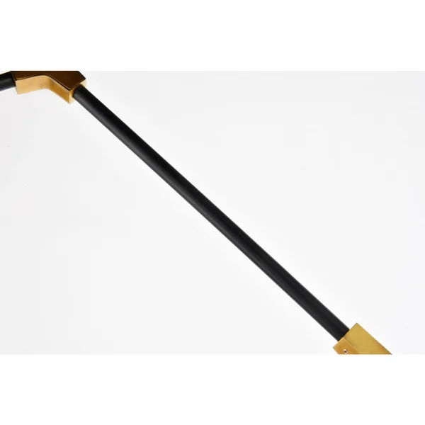 Elegant Lighting - 1712G73LAB - 11 Light Pendant - Cavoli - Light Antique Brass and Flat Black