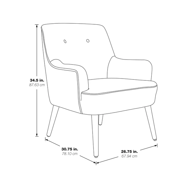 Ave Six Chatou Chair Midnight Blue