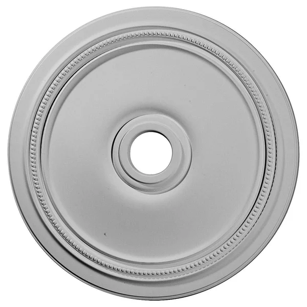 24x22OD x 3 5/8x22ID x 1 1/4x22P Diane Ceiling Medallion (Fits Canopies Up to 6 1/4x22) - Hand-Painted Frost