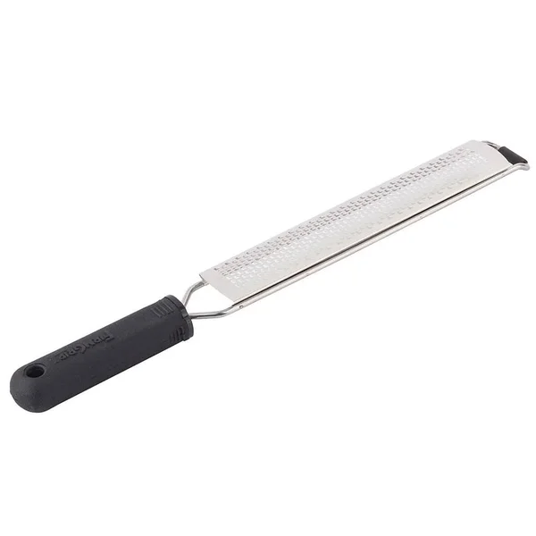 Tablecraft FirmGrip Manual Microplane Grater/Zester with Black Soft Grip Handle - 6 Packs