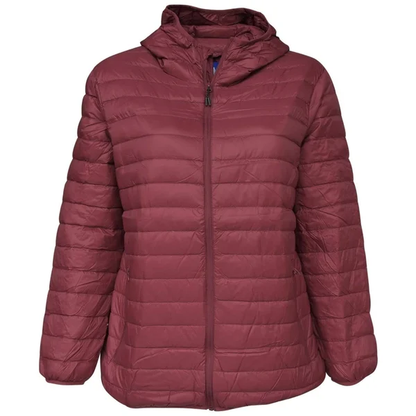 Snow Country Outerwear Plus Extended Size Packable Down Jacket Hooded Coat 1x-6x 1x, Cranberry