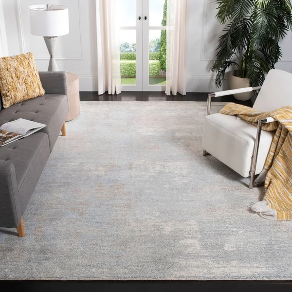 Safavieh Restoration Vintage RVT113F 8& x 10& Grey and Blue Area Rug