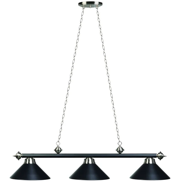 54x22 3 Light Billiard Fixture Antique Brass