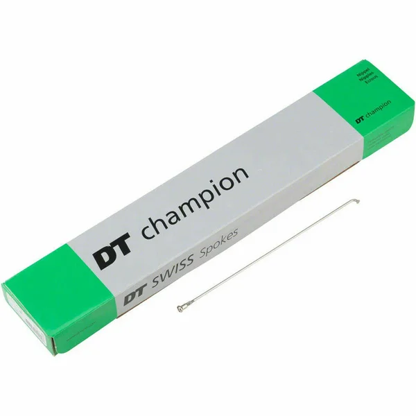 DT Swiss Champion Spoke: 2.0mm 200mm J-Bend Silver Box of 100