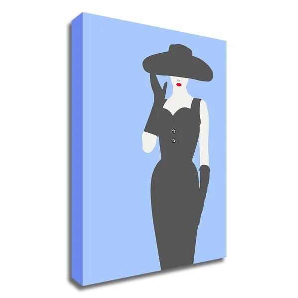 Tangletown Fine Art 35x22 x 25x22 Lady NO. 13 by Sean Salvadori Print on Canvas