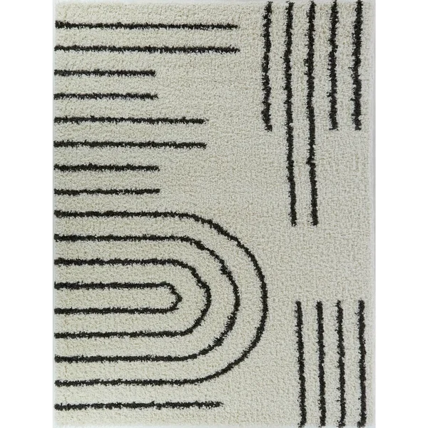 BALTA Janus Black 5 ft. x 7 ft. Contemporary Area Rug