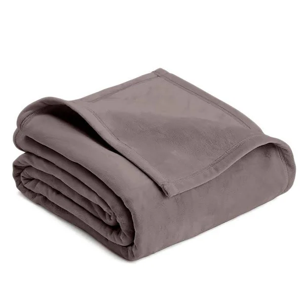Vellux King Plush Blanket in Grey