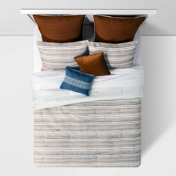 King 8pc Clarksburg Comforter Set Natural - Threshold