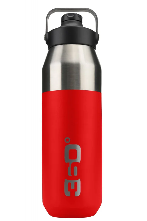 360 Degrees Insulated Wide Mouth Bottle w/ Sip Cap - 750ml B. Red