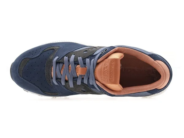 Saucony Azura Weathered Men's Sneaker, Navy/Brown, 11