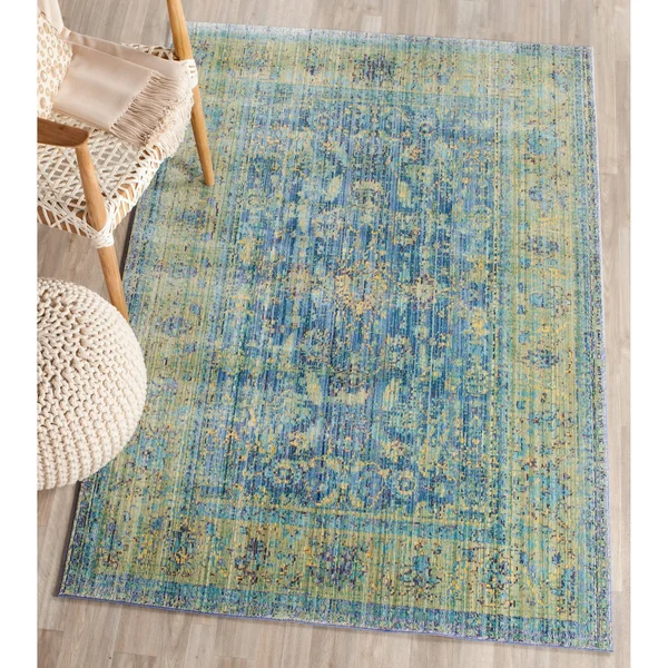 Safavieh Valencia VAL123C Grey/Multi 6& x 9& Area Rug