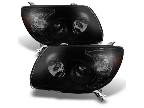 Toyota 4Runner Sport SUV Black Smoke Replacement Headlights Driver Passenger Head Lamps Pair