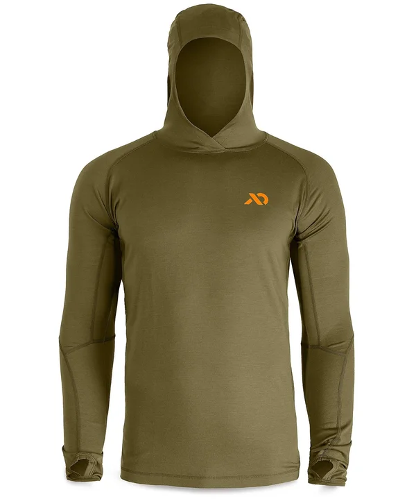 Men's Wick Hoody Conifer - S by First Lite
