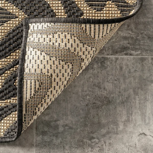 nuLOOM Dakota Geometric Indoor/Outdoor Area Rug - 8& x 10& - Charcoal