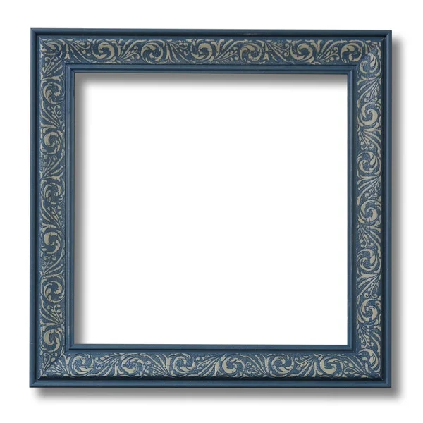 Modern Baroque Embossed Frame in Dusty Blue, 13x22 x 19x22