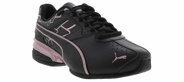 Women's Puma Tazon 6 Blossom Sneakers in Black/Pink Size 7 Wide