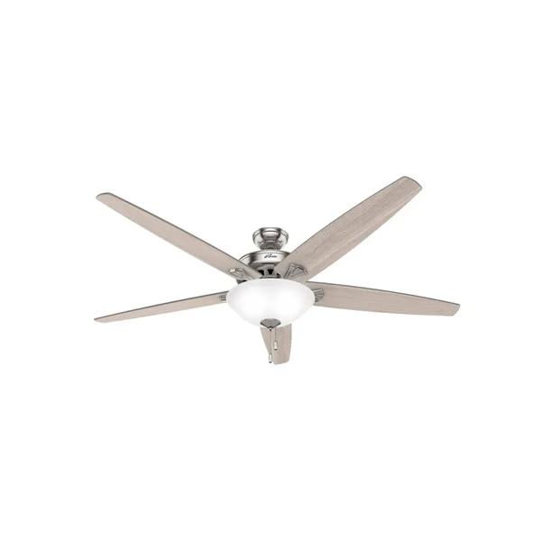 Hunter 51122 Stockbridge 70x22 Ceiling Fan with LED Lights, Brushed Nickel