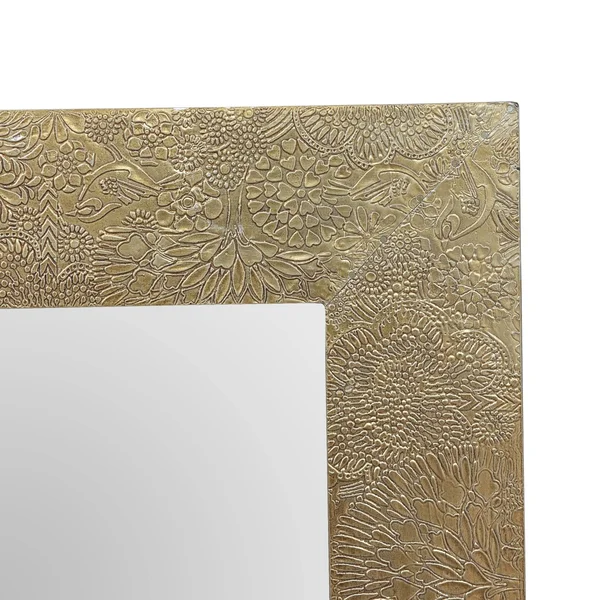 Best Selling Home Decor Charmaine 27.5-in L x 19.5-in W Antique Brass Framed Wall Mirror, 311820