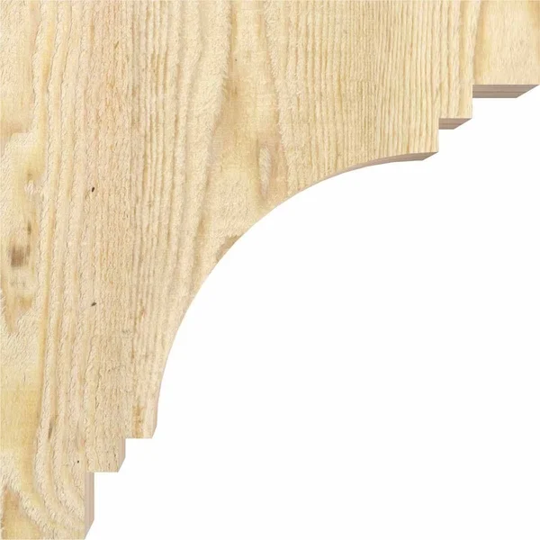 Ekena Millwork COR06X08X16PEC00RDF 6x22W x 8x22D x 16x22H Pescadero Rough Sawn Corbel, Douglas Fir