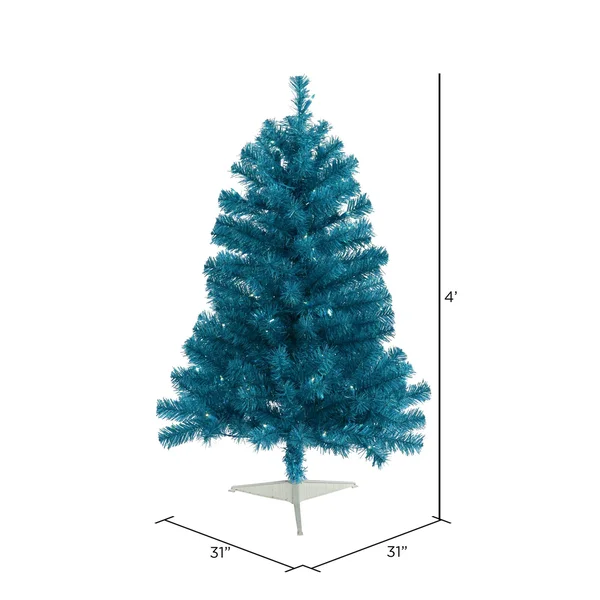 Vickerman 4 ft Sky Blue Artificial Christmas Tree