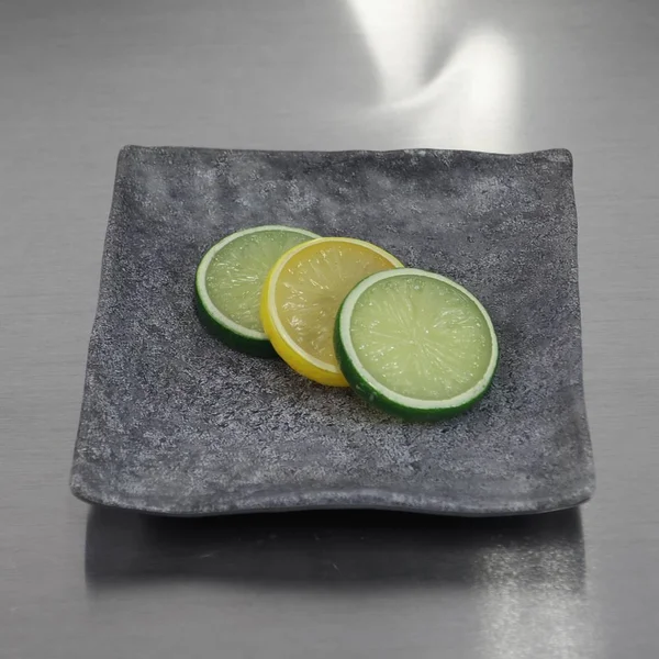Elite Global Solutions D6118SQ-CO Basalt 6x22 Coal Square Melamine Plate - 6/Case