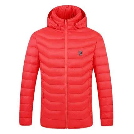 Smart Heated Jacket Beat Winter with Self HEATING Jacket, Red, XXL