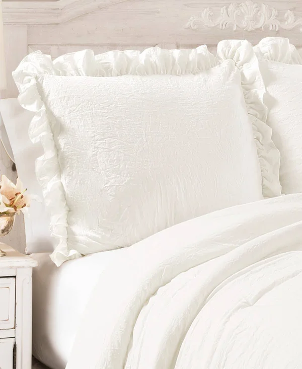 Lush Decor Reyna Comforter Gray 3-Piece Full/Queen Set