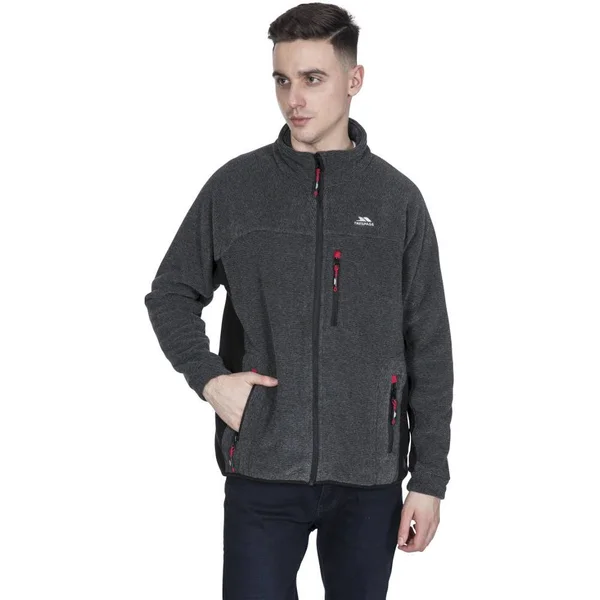(S, Black) Trespass Mens Jynx Full Zip Fleece Jacket