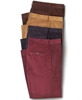 Ralph Lauren Mens Flat Front Casual Corduroy Pants