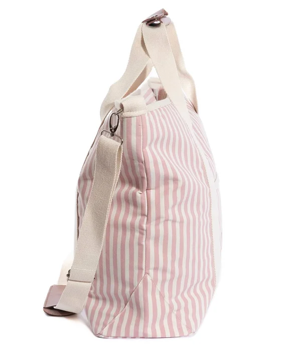 Business Pleasure Cooler Tote Bag - Navy Stripe