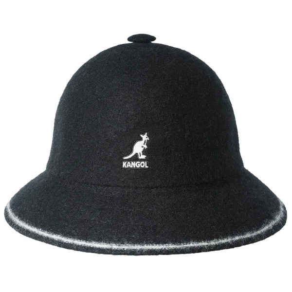 Kangol Stripe Casual Bucket Hat - Black, Off White - L - Men