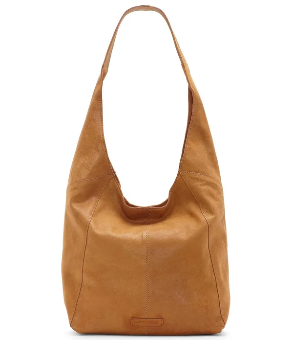 Lucky Brand Patti Leather Slouchy Hobo Bag - Black