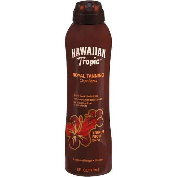 Hawaiian Tropic Royal Tanning Clear Spray - 6 Ounces